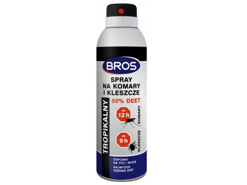 Spray na komary i kleszcze 50 % Deet 180 ml Bros