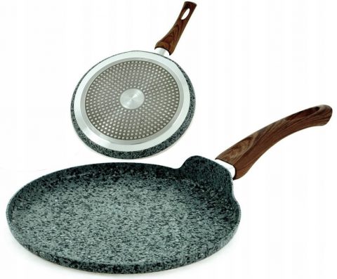 Patelnia granitowa 28 cm do naleśników, placków, jajek