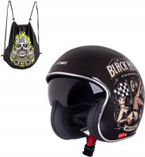 Kask motocyklowy otwarty z blendą W-tec V537 Black