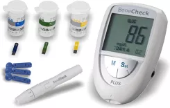 Benecheck Plus 3w1 monitor glukozy cholesterolu i kwasu moczowego