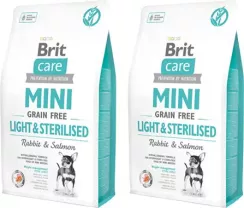 Brit Care Grain Free Mini Light & Sterilised 2x2kg