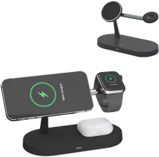 Ładowarka indukcyjna 3w1 QI T268 do Apple iPhone/AirPods/Watch