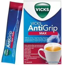 VICKS ANTIGRIP MAX Granulat na grypę i przeziębienie 14sasz.