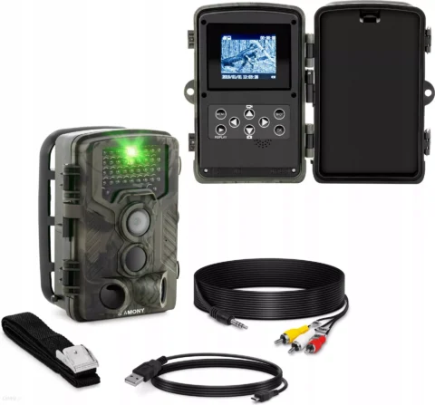 FOTOPUŁAPKA KAMERA LEŚNA FULL HD NOKTOWIZYJNA 8MP 9211207507