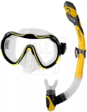 Aqua-Speed Zestaw Do Nurkowania Aquatic Maska Java+Fajka Elba Żółty 18 /3114