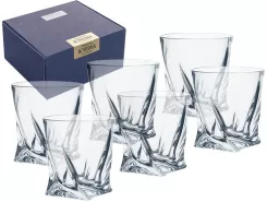 Bohemia Quadro Szklanki Do Whisky 340ml 6szt. (631640)