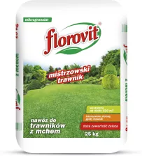 Florovit Nawóz Do Trawników Z Mchem (duża Zawartość Żelaza) 25kg