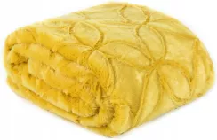 Koc narzuta 220×240 Haydi włochacz musztardowy
