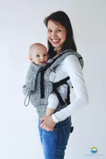 Little Frog Nosidło Ergonomiczne Czarny Cube